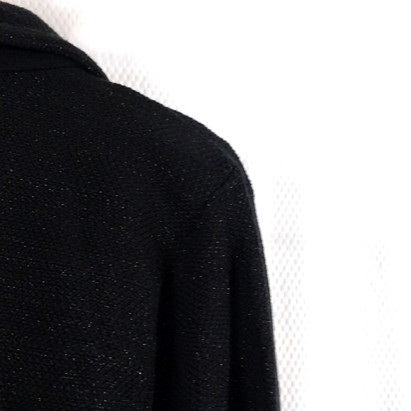 🔵BOGO FREE🔵 Chico's Blazer Coat Jacket Sparkly Textured  Sz 3 (XL) - Picture 6 of 7